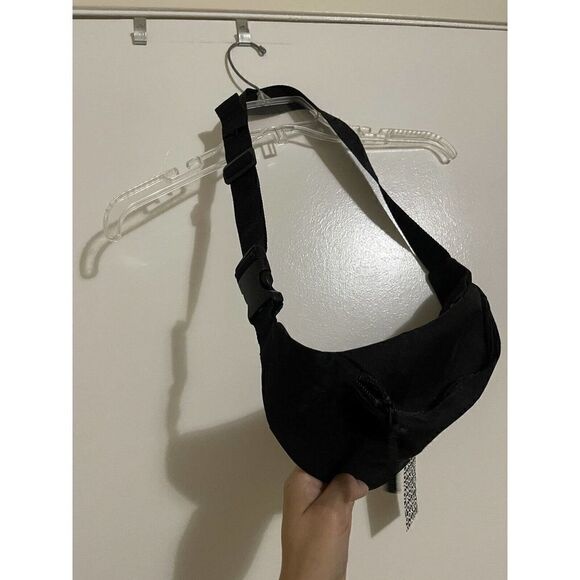 NWT ASOS Crooked Tongues fanny waist pack in black with logo - Picture 4 of 4